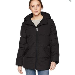 Daily Ritual Mid-Length size L Black Puffer Jacket